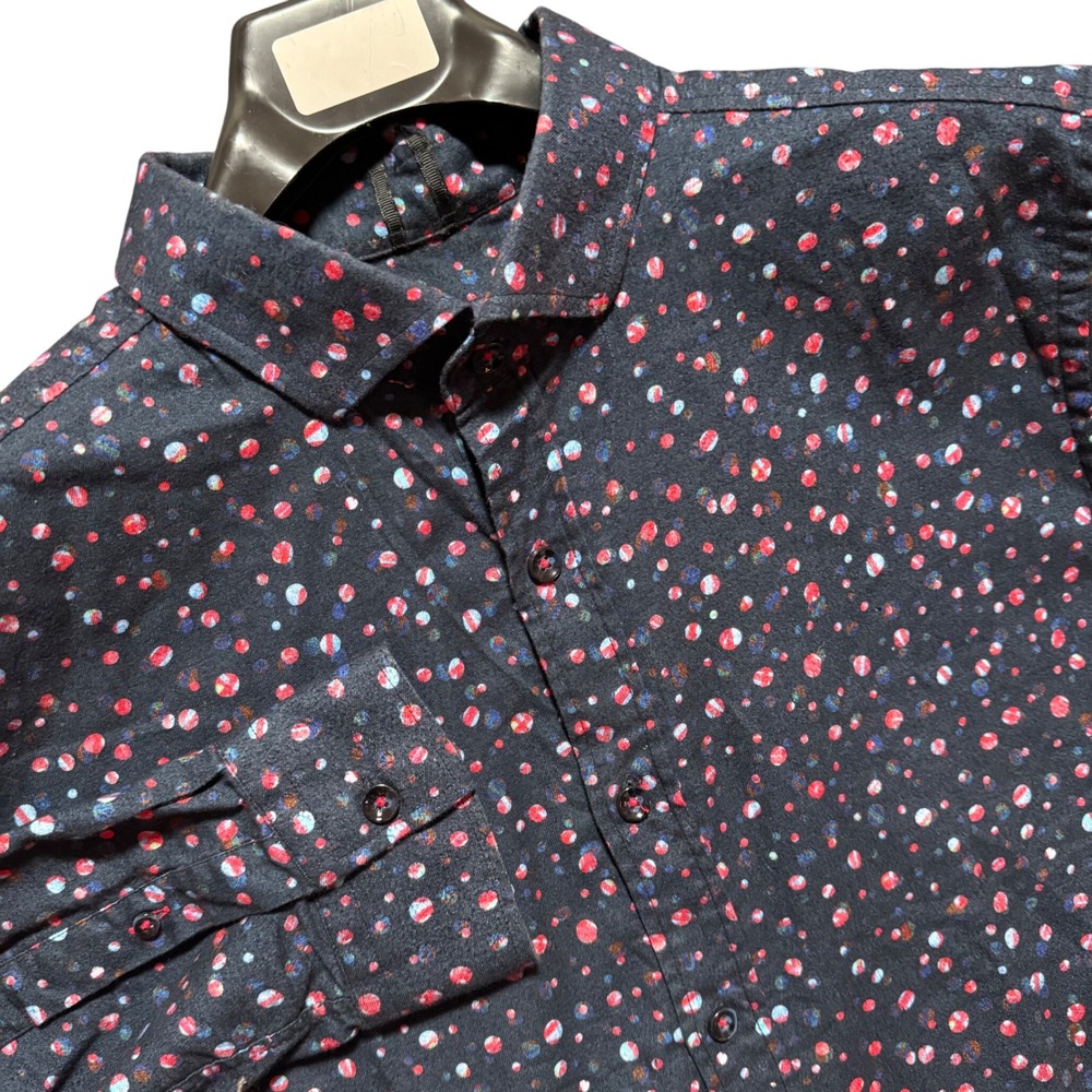 Robert Graham Mens Shirt 2XL Modern Americana Tailored Fit Button Floral AOP